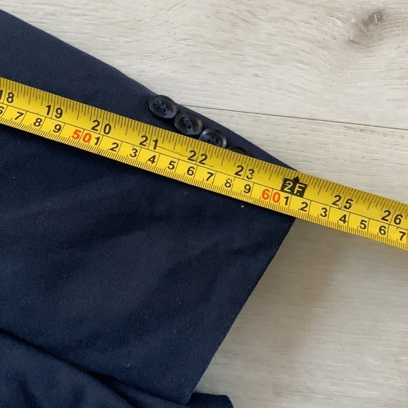 Perry Ellis portfolio‎ slim fit blazer jacket 40R navy blue sport two buttons - Picture 8 of 14